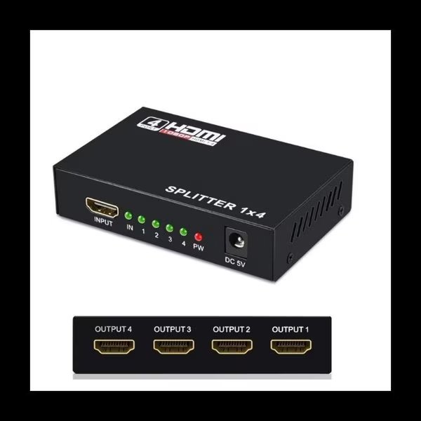4x1 HDMI 1 in 4 out Splitter, Sanoxy, Mfr#: SANOXY-HDMI-SPLT-1X4